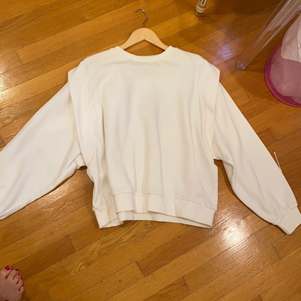 H and m puff sleeve sweater
